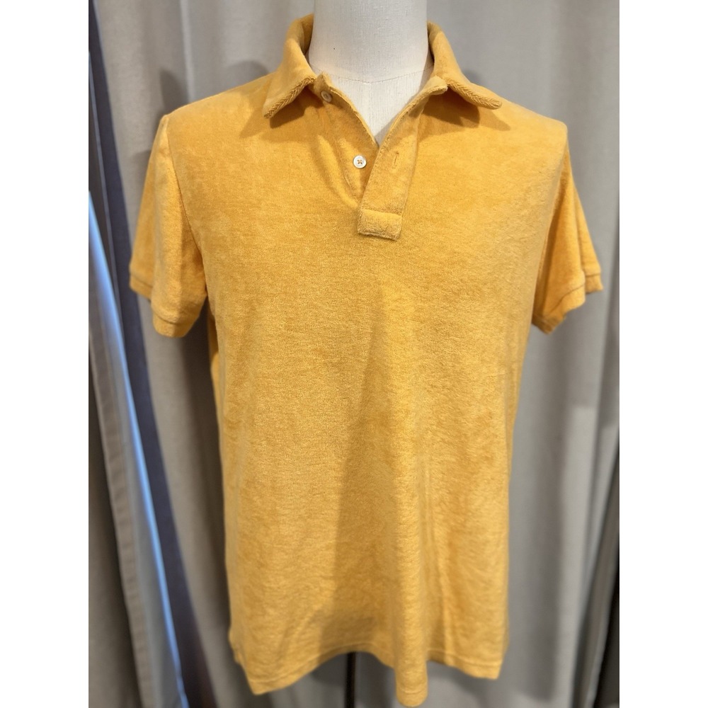 Bluemint Polo Shirt Terry Cloth Material Men's‎ Small Yam Color